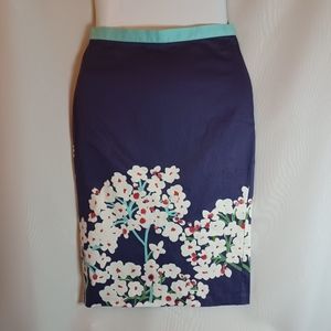 STILE BENETTON Women's Dark Purple Pencil Skirt. Size 2.